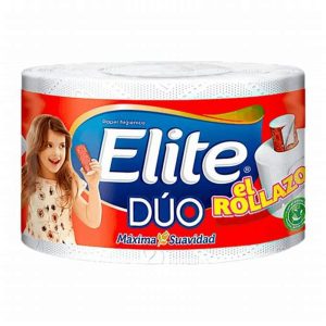 PAPEL HIGIENICO ELITE DUO ROLLAZO T/HOJA * 1 ROLLO