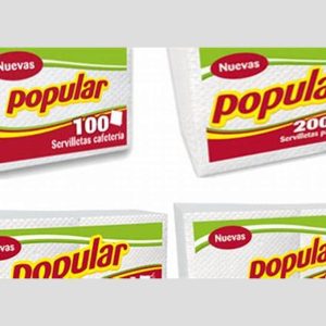 SERVILLETA POPULAR * 18UNI * 330 UNI (PACA/CAJA)